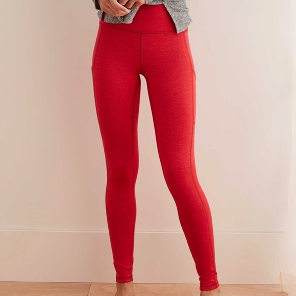 Jumpsuits | Aerie Red Leggings | Poshmark